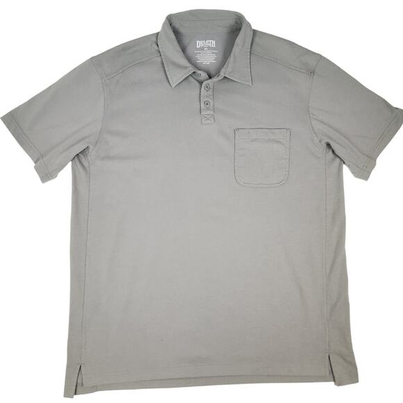 Duluth Trading Co. Shirt Mens Size XL Polo Gray TINY FLAW - Picture 1 of 8